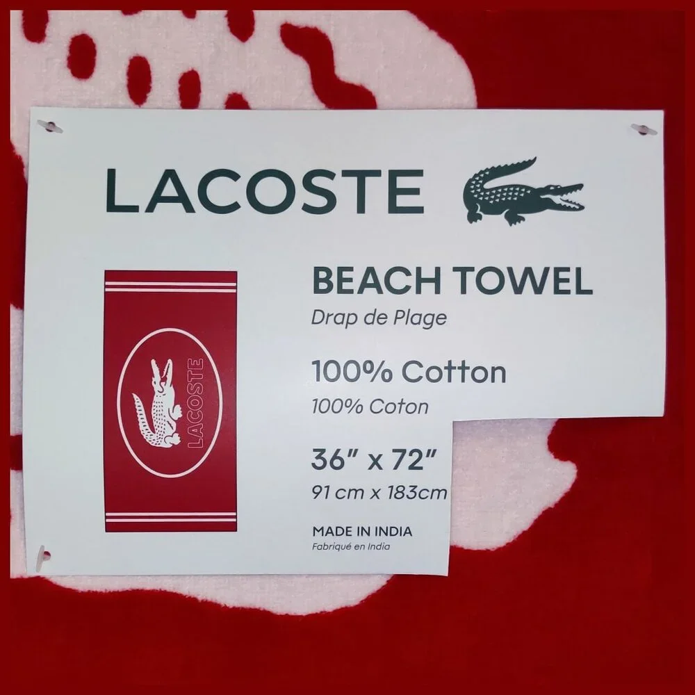 Lacoste beach towel